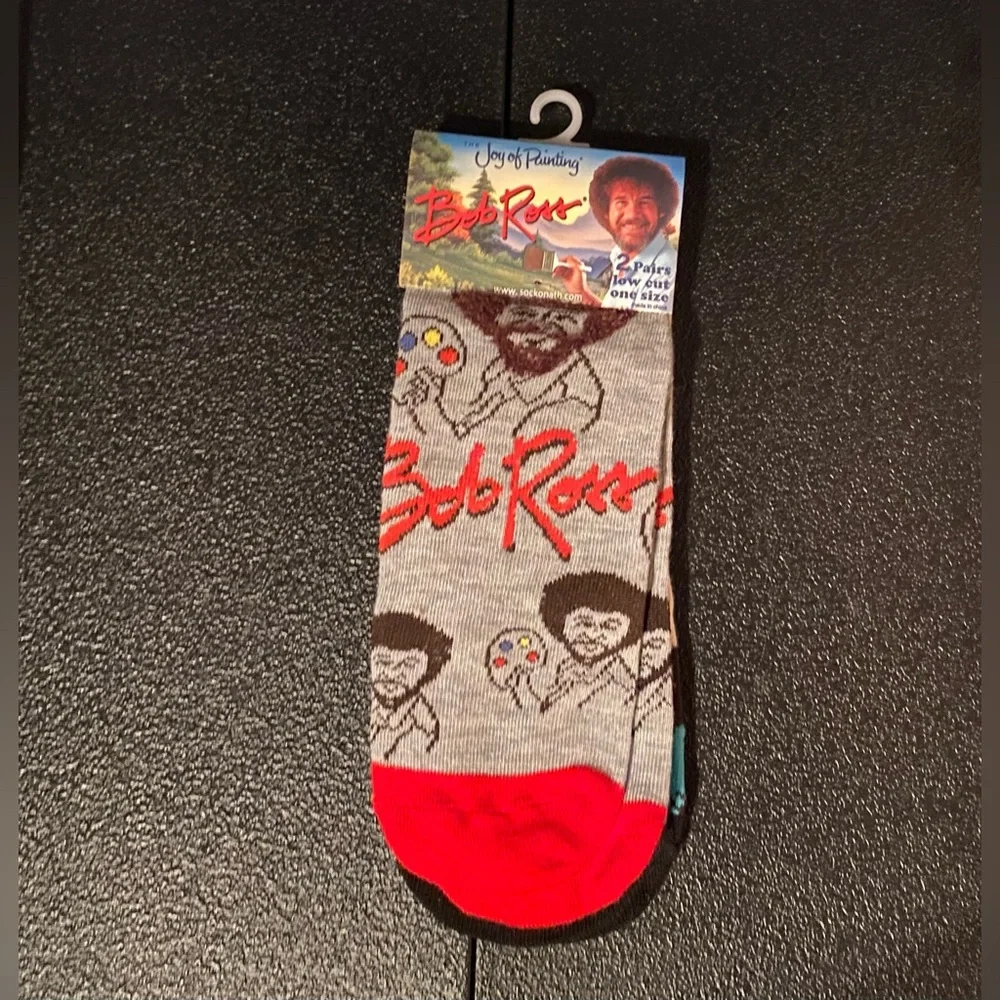 Fun Novelty Socks Featuring Bob Ross
